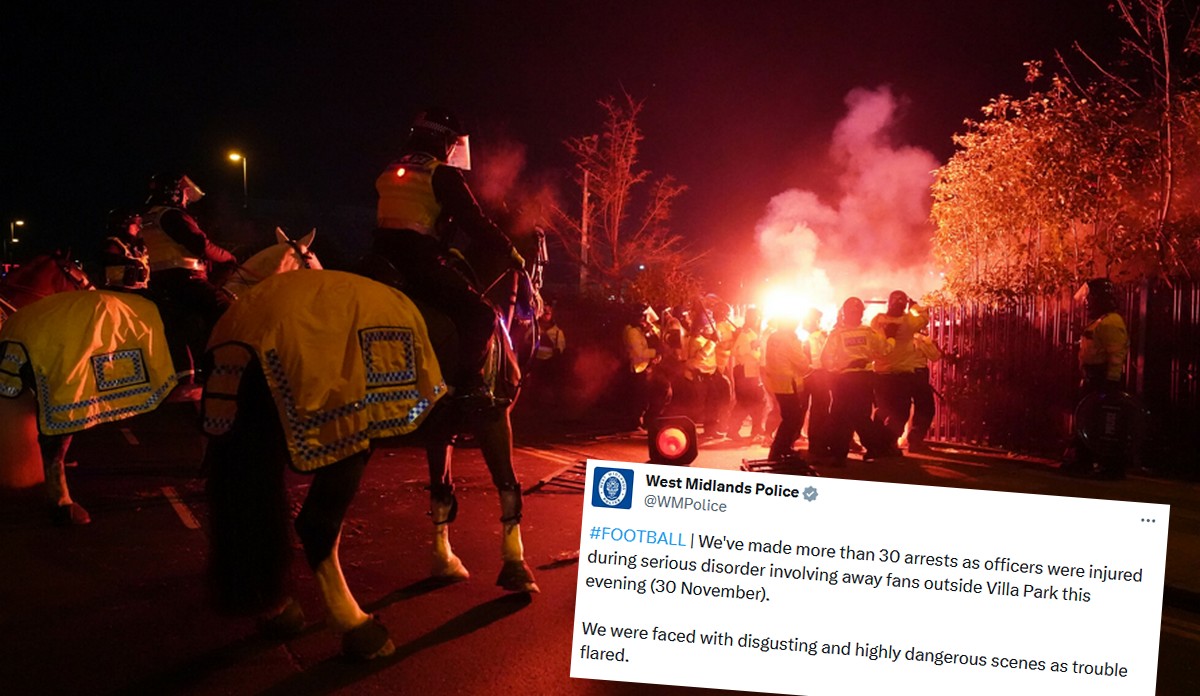 Birmingham: kibice Legii nie mogli wejść na mecz, więc ze złości narobili trzody i pobili się z policją