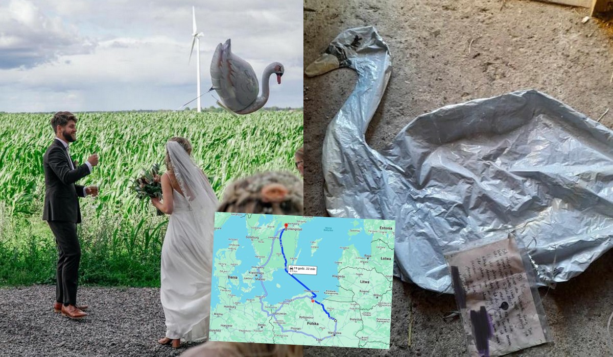 Szwecja: młoda para wysłała balon z wiadomością, przeleciał cały Bałtyk i trafił do Polski