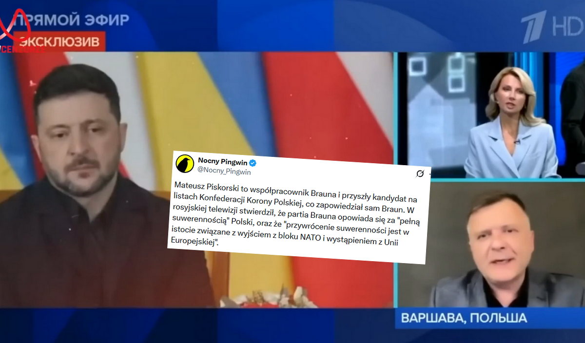 Współpracownik Brauna powiedział w rosyjskiej telewizji, że do suwerenności potrzebne jest wyjście Polski z NATO i UE