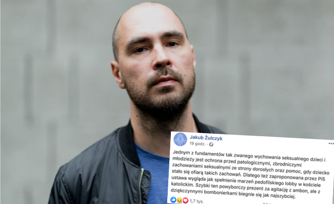 Żulczyk: ustawa PiS to spełnienie marzeń pe*ofilskiego lobby w Kościele