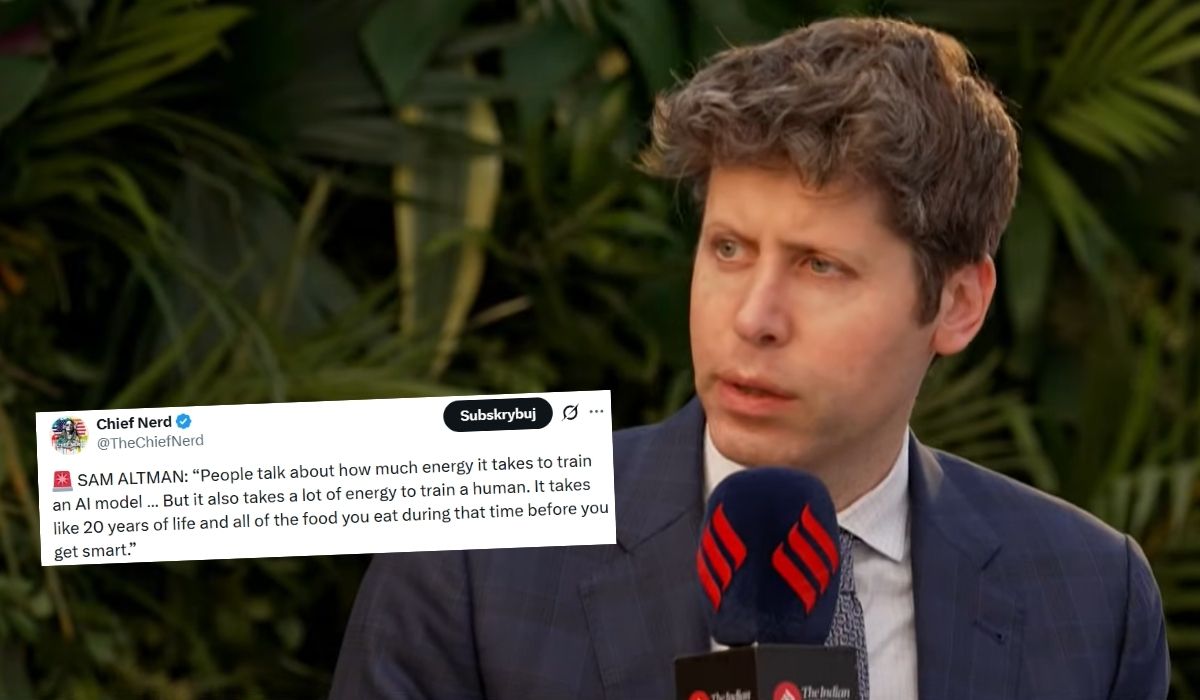 Sam Altman przekonuje, że AI wcale nie pochłania zbyt wiele zasobów, a w ogóle to dzieci też trzeba karmić