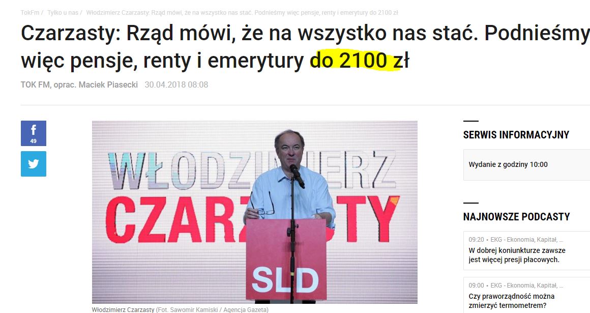 Czarzasty: 500+ ganią ci, którzy na niego nie wpadli