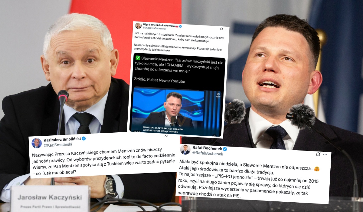 Politycy PiS bronią nadprezesa po tym, jak pocisnął Mentzenowi za jego Aspergera