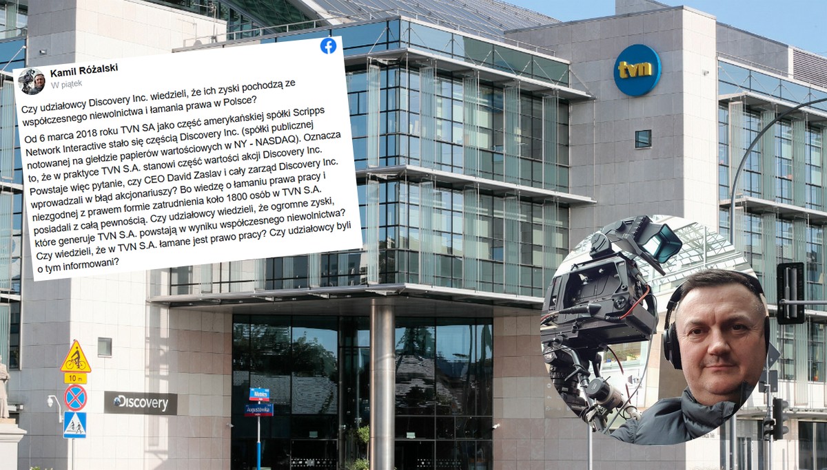 Były pracownik TVN oskarża firmę: współczesne niewolnictwo, zastraszanie jako forma dyscyplinowania