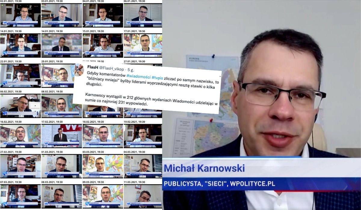 Bracia Karnowscy brylowali w Wiadomościach TVP w 2021 roku aż 212 razy