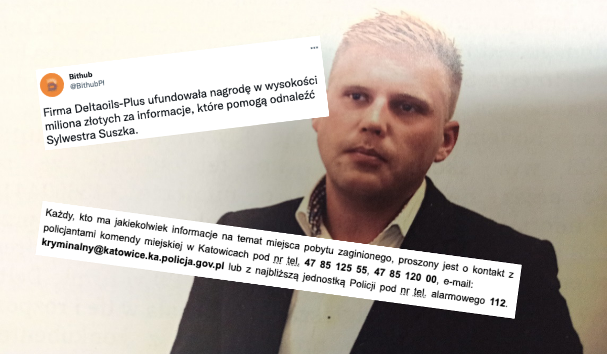 Były prezes największej giełdy kryptowalut gdzieś przepadł, policja szuka Sylwestra Suszka