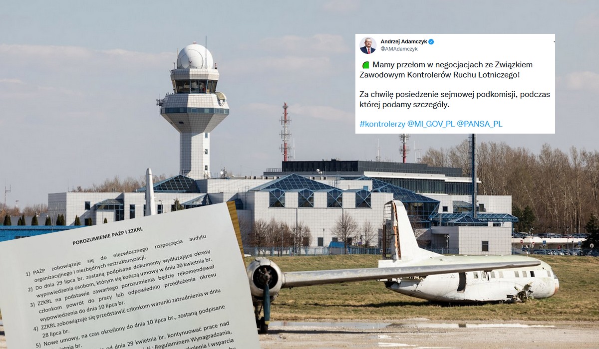 Doszło do tymczasowego porozumienia pomiędzy kontrolerami ruchu lotniczego a PAŻP