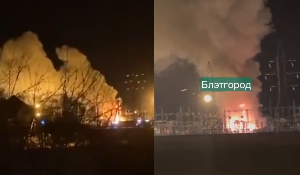 W Biełgorodzie w Rosji płonie elektrownia, niektóre miejscowości znalazły się bez prądu