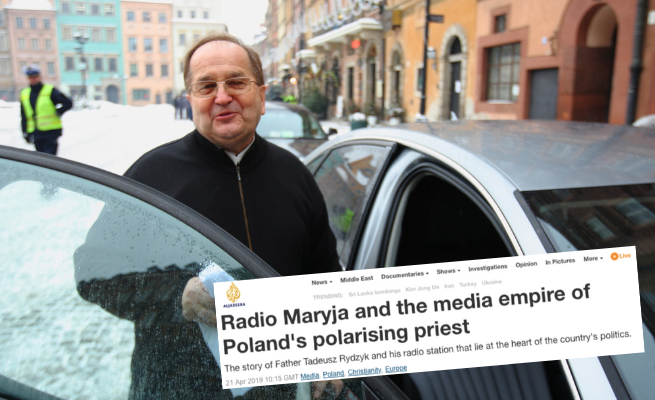 Al-Jazeera wyemitowała reportaż o ojcu Rydzyku: "postać kultowa", "fenomen kulturowy"