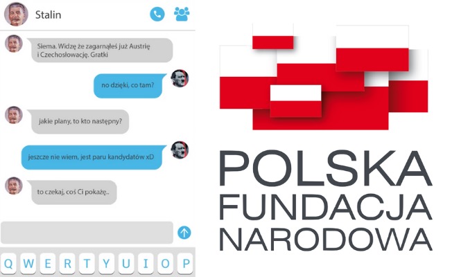 Polska Fundacja Narodowa zrobiła "śmieszną" rozmowę na czacie Stalina i Hitlera na rocznicę wyzwolenia Auschwitz
