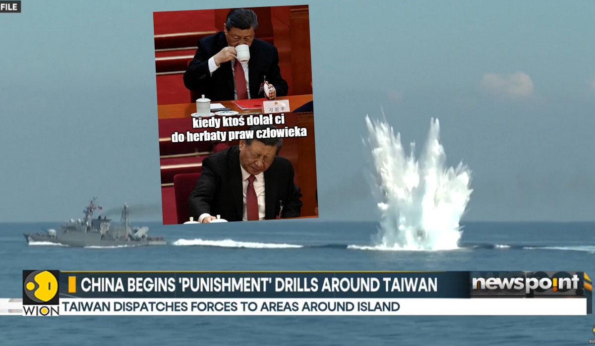 Chiny urządziły "karne" ćwiczenia wojskowe wokół Tajwanu, w pierwszych dniach rządów nowego prezydenta