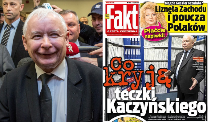 Jarosław Kaczyński ma teczkę na każdego, ale zapewnia, że "bez haków"