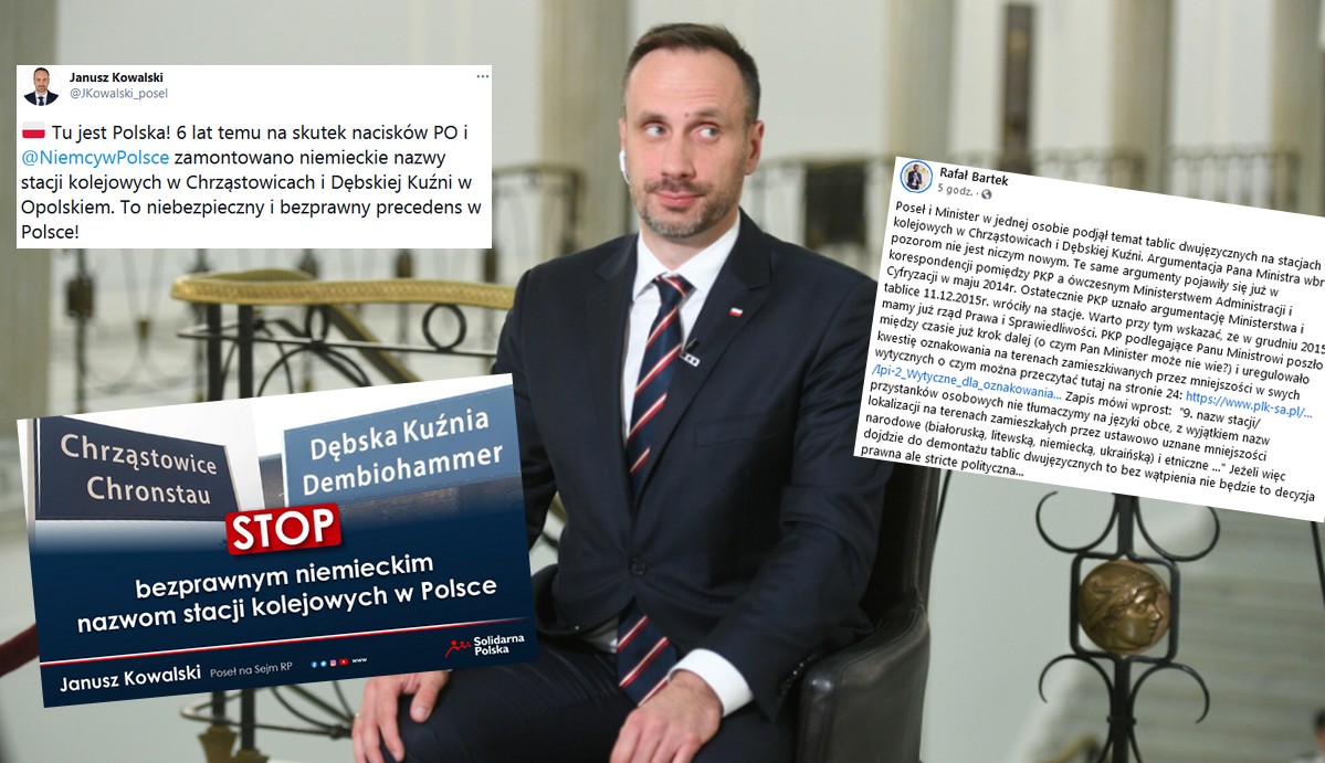 Poseł Kowalski chce zwalczać nazwy stacji PKP, jeżeli nazywają się po niemiecku