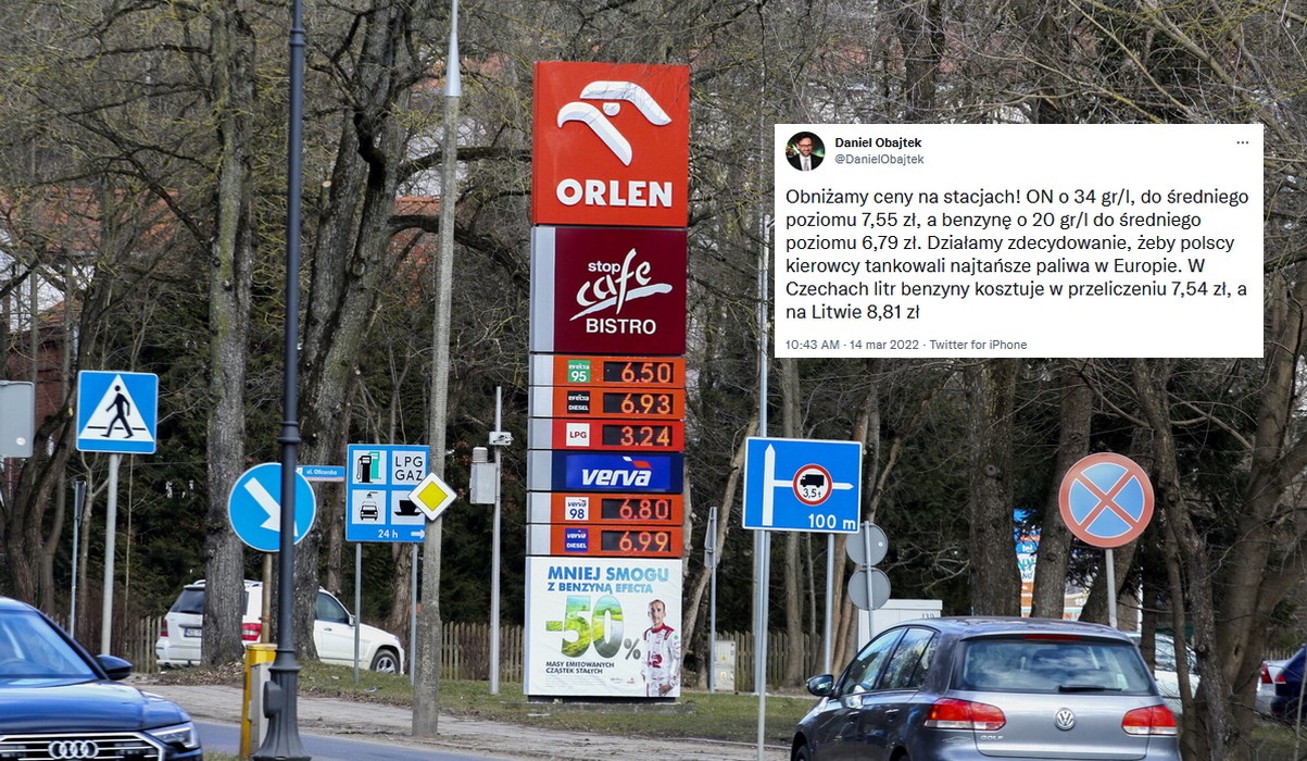 Orlen zapowiedział, że obniży ceny na stacjach paliw