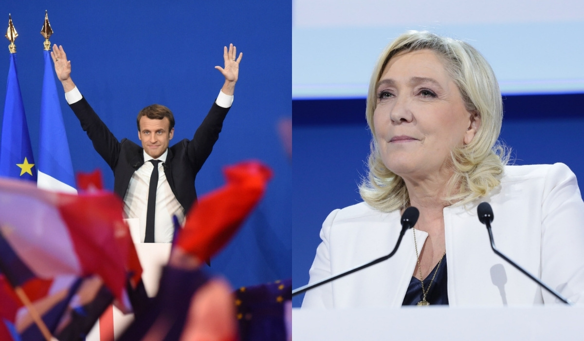 Exit poll: będzie druga tura wyborów we Francji, Macron z lekką przewagą nad Le Pen