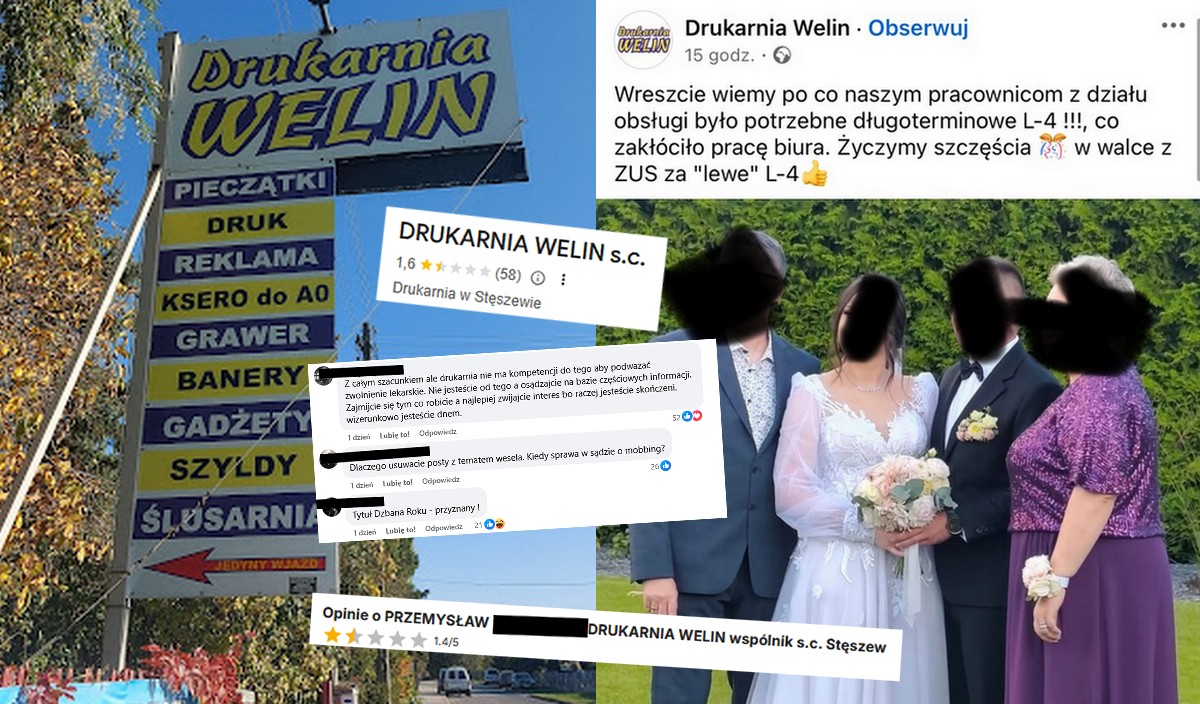 Stęszew: drukarnia, która zaatakowała pracownice na L4 ma kłopoty wizerunkowe