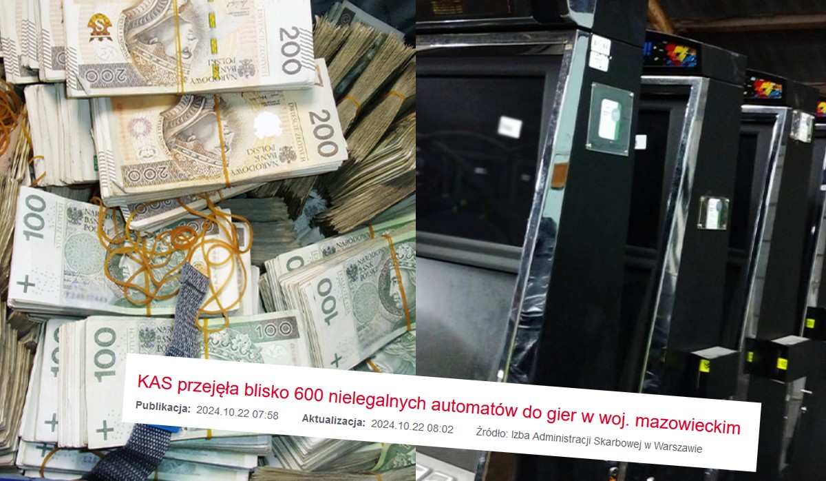 Służby popsuły gangowi hazardowemu plany na przyszłość i zgarnęły ponad pół tysiąca maszyn do gier