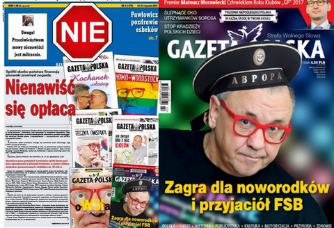 "NIE" przypomina okładki "Gazety Polskiej" z Owsiakiem