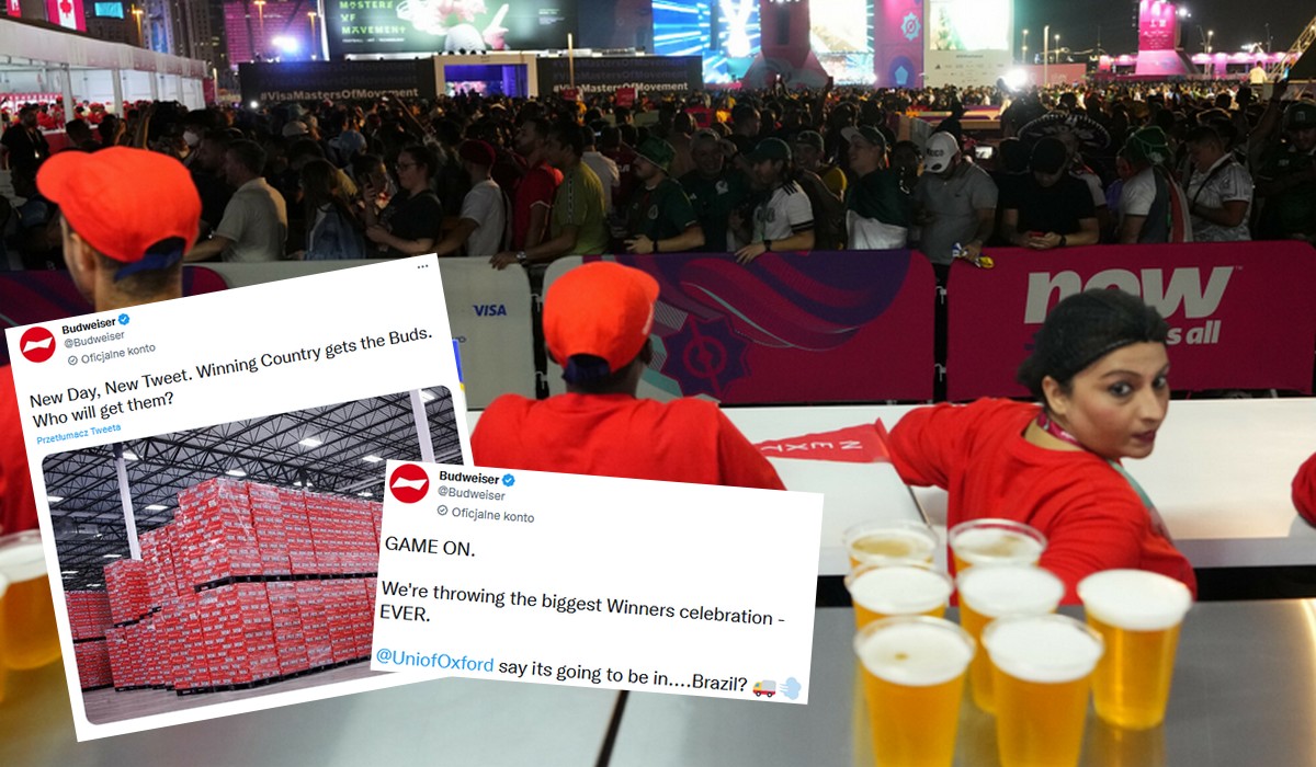 Budweiser ogłosił, że niesprzedane w Katarze piwo trafi do zwycięzców turnieju