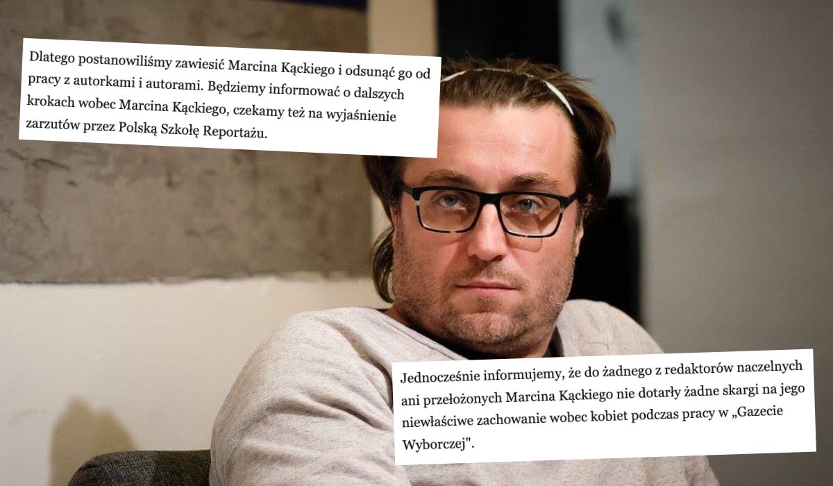 Wyborcza zawiesiła Kąckiego po oskarżeniu o napaść se*sualną na dziennikarkę Newsweeka