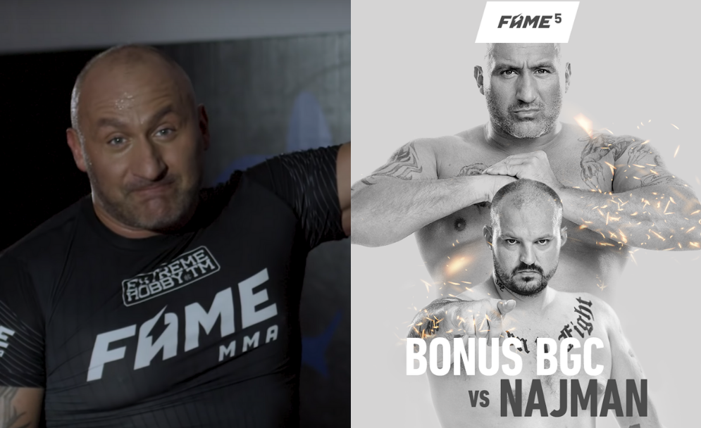 Niezmordowany Marcin "Ała" Najman zmierzy się w klatce z Bonusem "od jutra nie piję" BGC