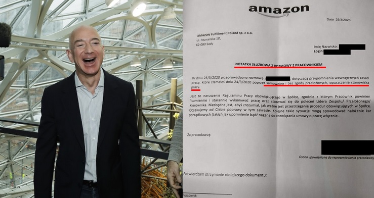 OZZ Inicjatywa Pracownicza: Amazon karze pracownika za mycie rąk