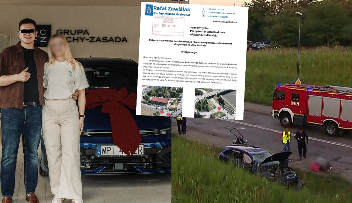 Kraków: po tragicznym wypadku okazało się, że mieszkańcy od lat alarmowali władze o regularnym przekraczaniu prędkości w tych okolicach