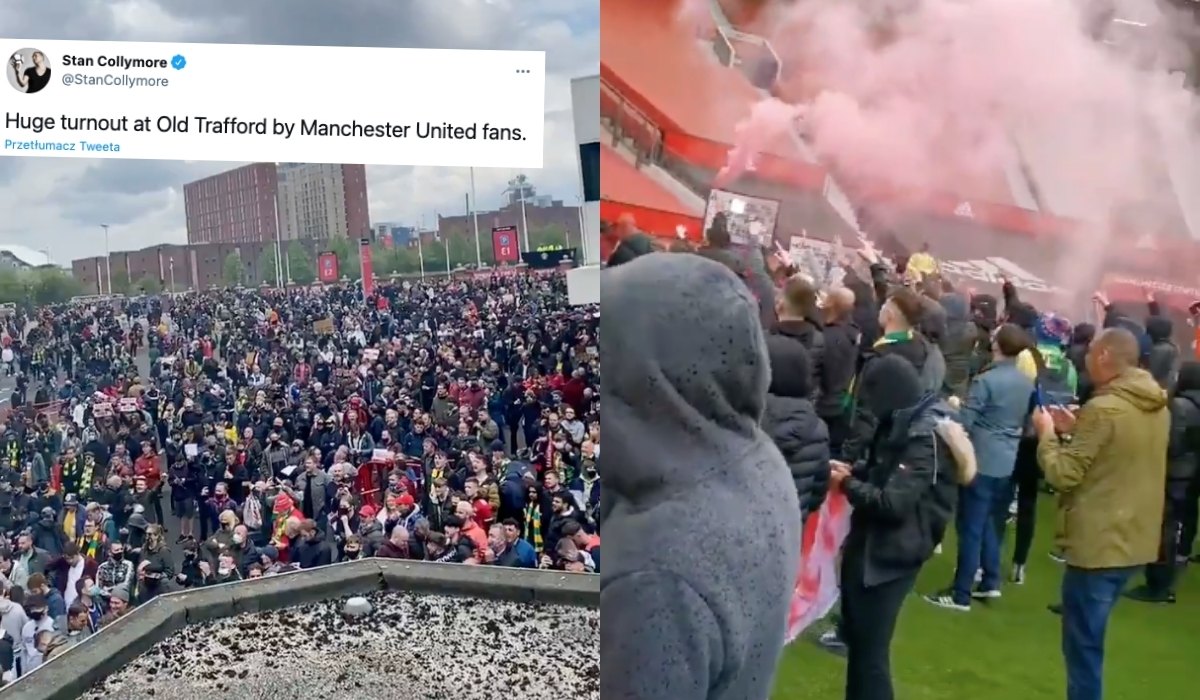 Manchester: kibice wdarli się na murawę, protestują przeciwko polityce władz klubu