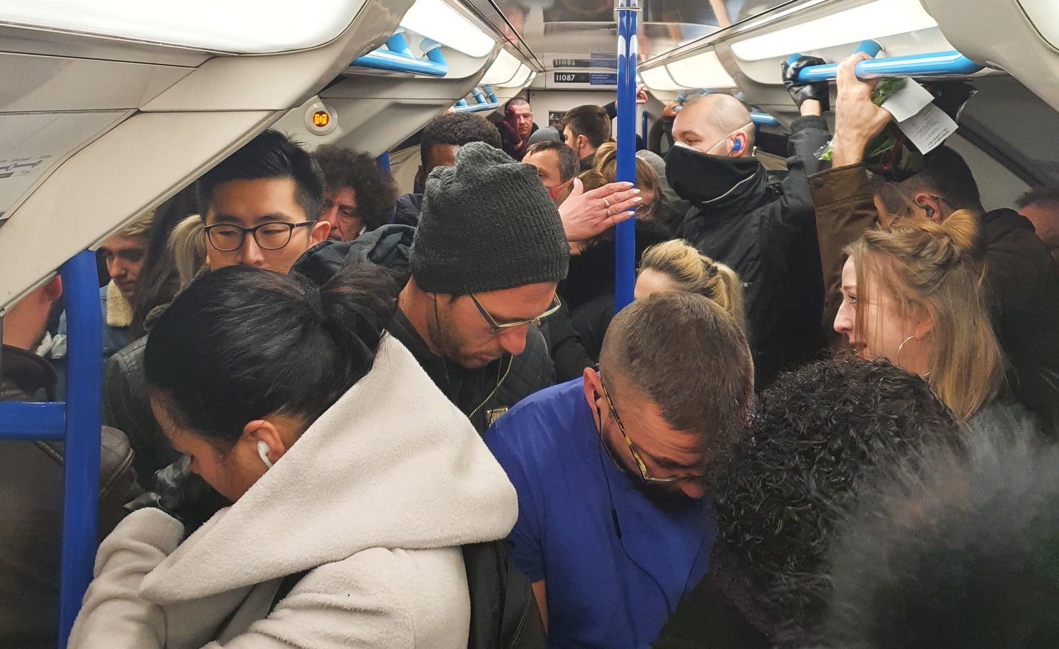 Dziś rano w londyńskim metrze