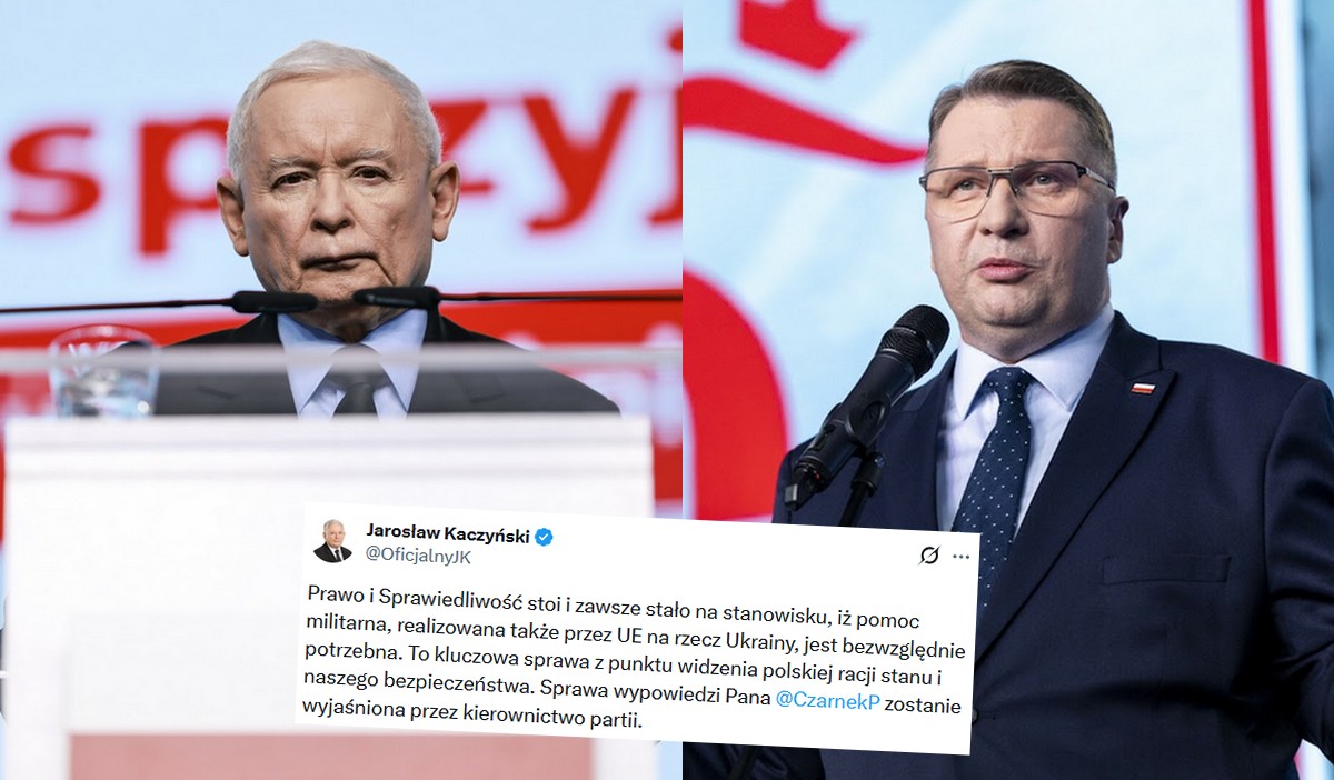 Czarnek mówi, że nie będzie pomagania Ukrainie, prezes Kaczyński mówi, że będzie i już