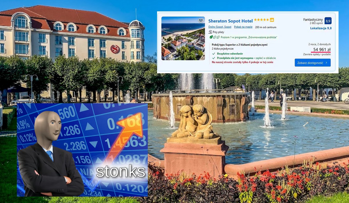 Sopot: dwie doby w Sheratonie podczas trwania festiwalu będą kosztować 55 tysięcy złotych