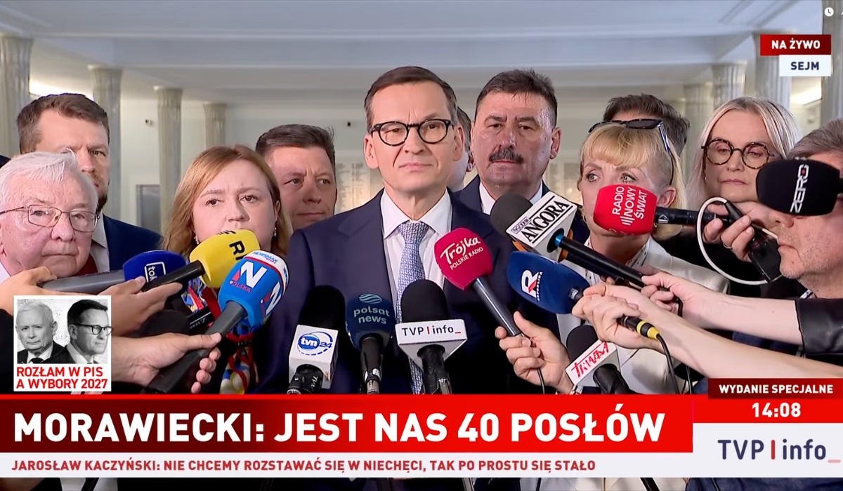 Morawiecki: jest nas 40 posłów, do końca walczyliśmy o jedność