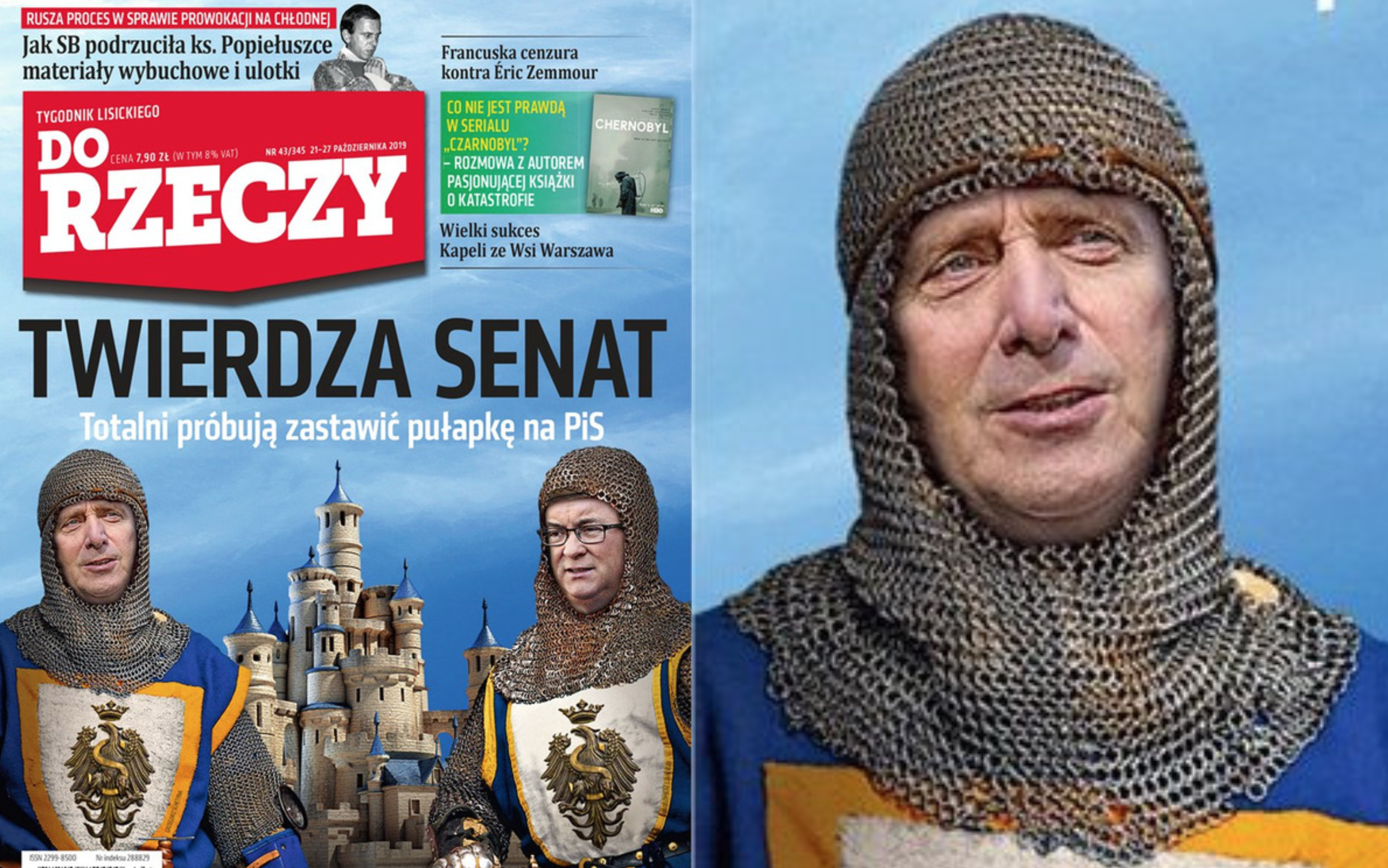 Rycerze Schetyna i Czarzasty na okładce Do Rzeczy