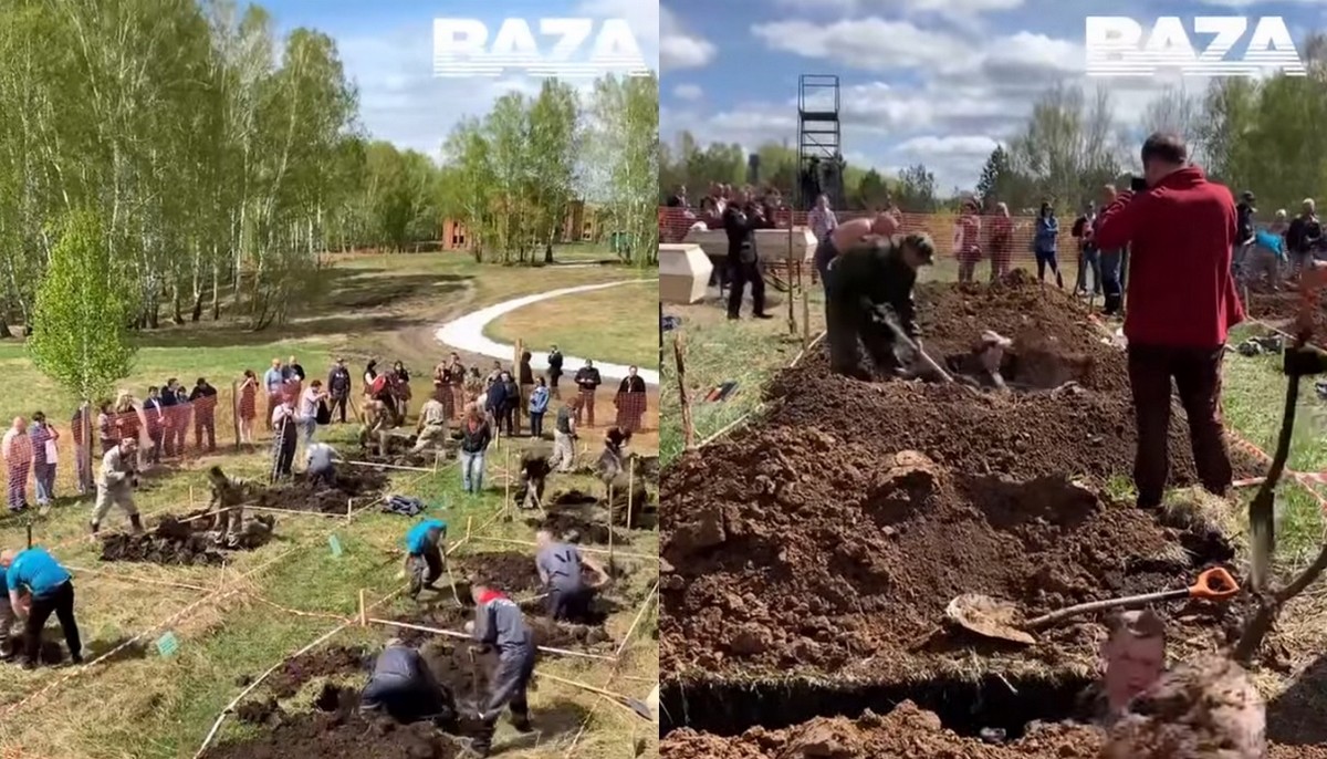 Rosja: ktoś chciał zachęcić młodych do zostania grabarzami i zorganizował konkurs na kopanie mogił na czas