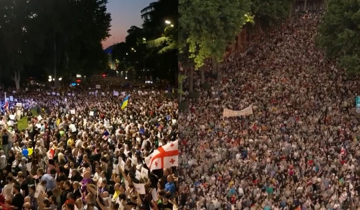 Tbilisi: tysiące osób wyszły na ulice, domagając się przyjęcia Gruzji do Unii Europejskiej