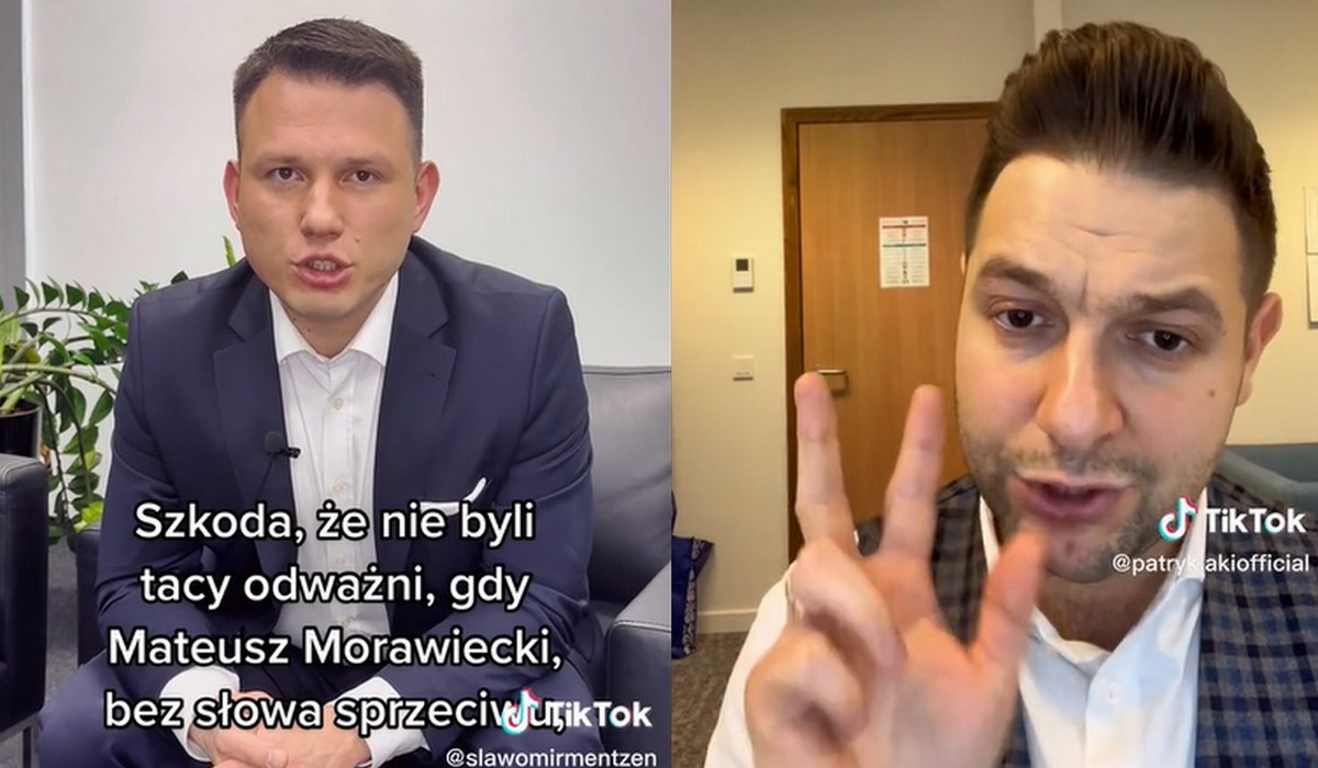 Starcie władców prawicowego TikToka: Patryk Jaki punktuje Sławomira Mentzena