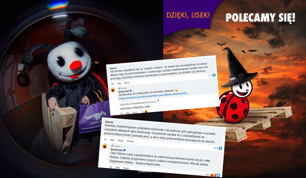 Biedronka chciała odpowiedzieć na żart Liska o paletach, skończyła z kryzysem wizerunkowym