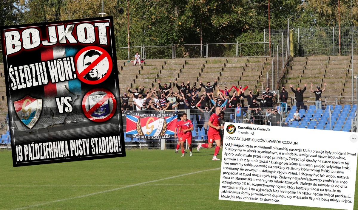Koszalin: kibole bojkotują swój klub za zatrudnienie byłego policjanta, bo inni kibole się z nich teraz śmieją