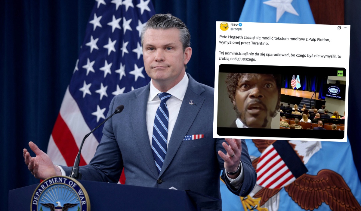 Sekretarz wojny USA podczas nabożeństwa zacytował nieprawdziwy biblijny cytat z Pulp Fiction