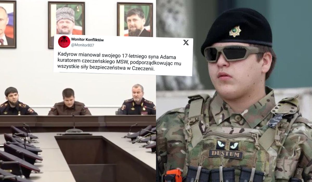 Syn Kadyrowa, 17-letni Adam, dostał posadę kuratora regionalnego departamentu MSW Rosji