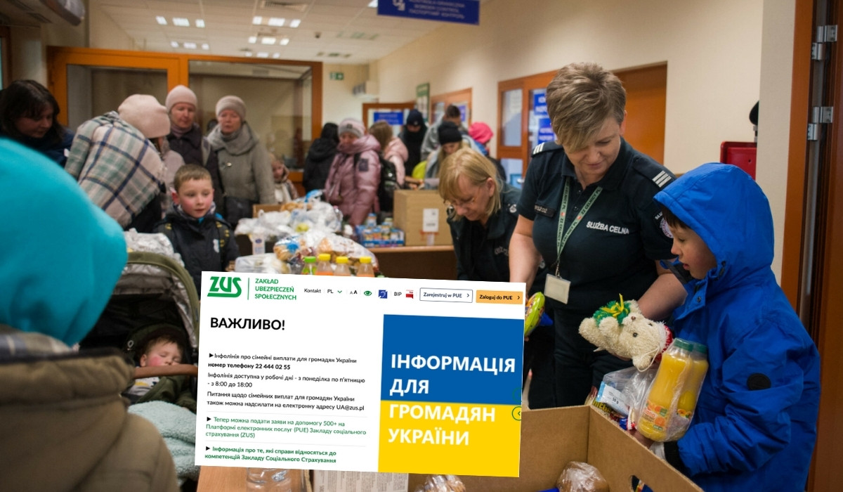 Do ZUS wpłynęły wnioski o 500 plus dla około 145 tys. dzieci uchodźców z Ukrainy 