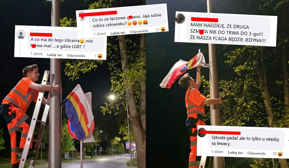 Flaga Puław wywołała wściekłość mniej bystrych internautów, myśleli, że to jakieś ukraińskie LGBT