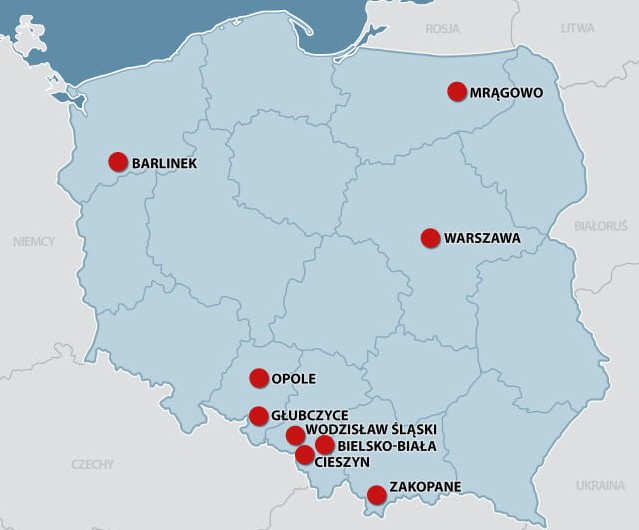 Miasta, w których w ciągu 48 godzin zamknięto oddział szpitala