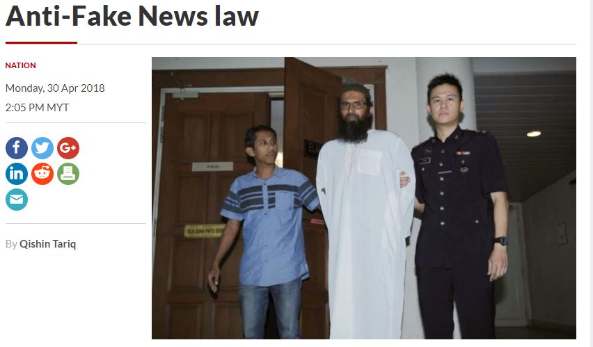 Malezja: pierwszy wyrok za szerzenie "fake news"