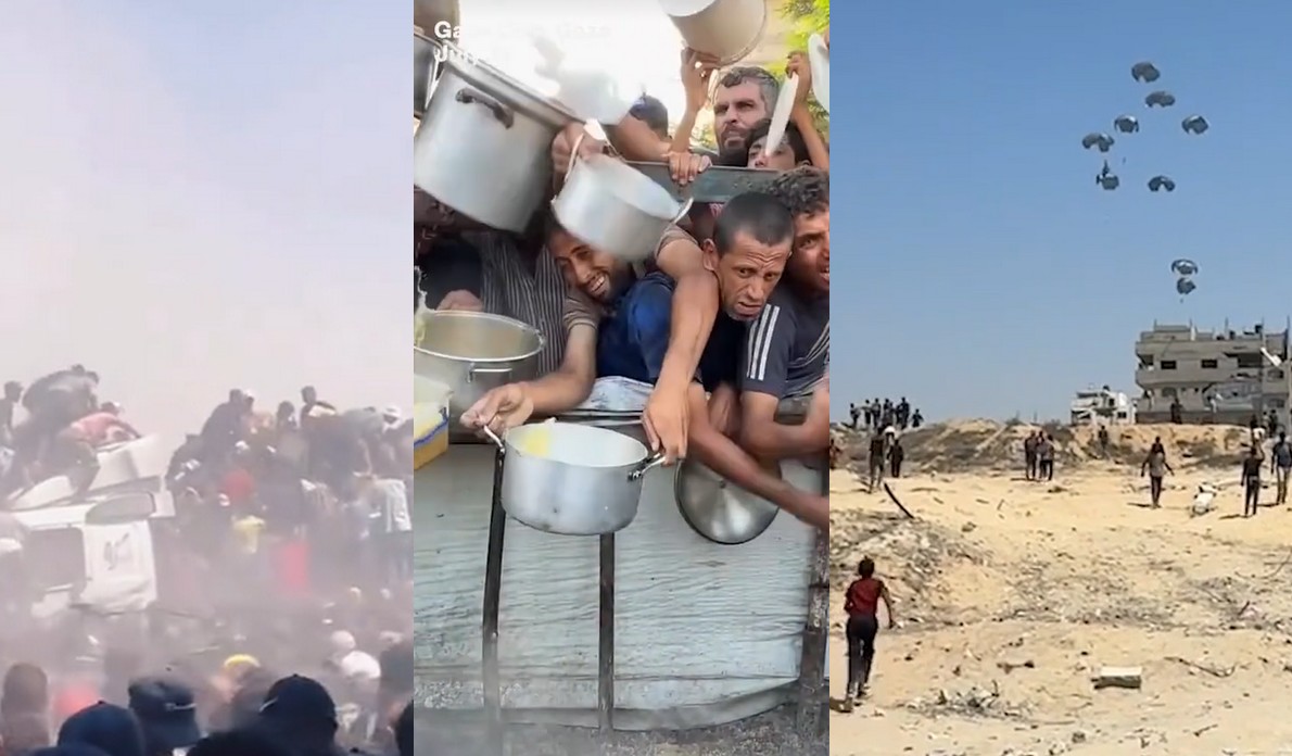 Samoloty zrzuciły 25 ton ładunków z pomocą humanitarną w Strefie Gazy, bo Izrael średnio się nią przejmuje