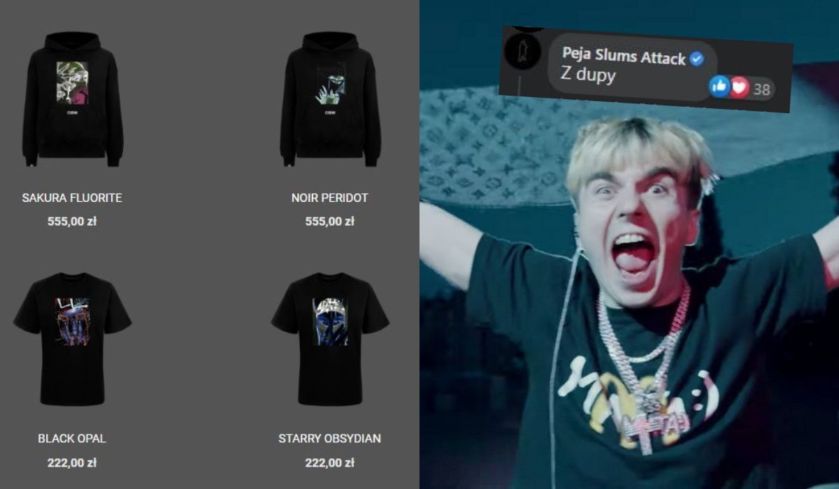 Ciuchy od Maty zaskakują cenami, które Peja ocenił jako z "d*py"