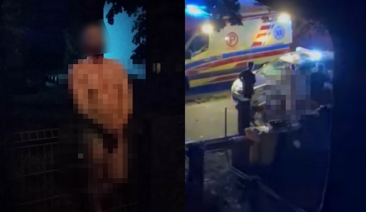 Słupsk: nagi, pijany i pełen trudnych emocji policjant atakował nastolatków, przed linczem uratował go patrol