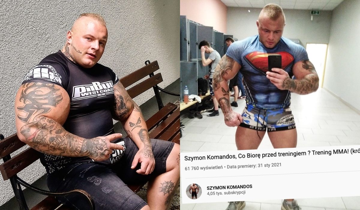 Polski Rich Piana nazywa się Szymon Komandos, podbija YouTube, chwali się bicepsami i rozważa o pompowaniu
