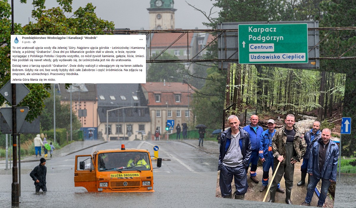 Jelenia Góra dziękuje sześciu gościom, którzy bez wytchnienia ratowali dostęp do pitnej wody