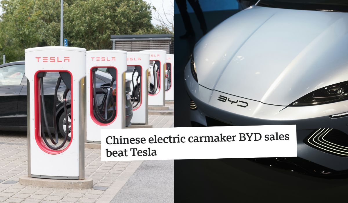 Chińska marka BYD mocno prześcignęła Teslę i nadaje ton rynkowi samochodów elektrycznych